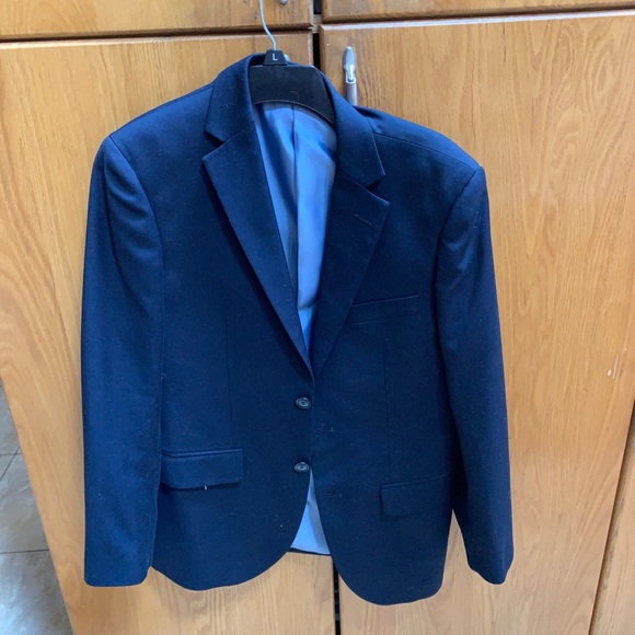 Custom Navy Tailored Suit Waist Sz 28 Homecoming - Picture 2 of 8